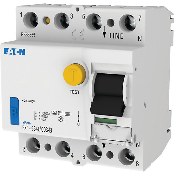 Eaton FI-Schalter 63A,4p,30mA,Typ B PXF-63/4/003-B